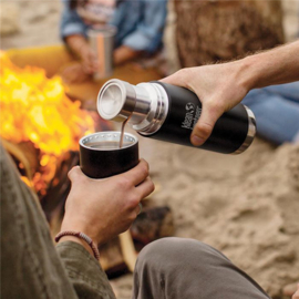 Klean Kanteen - Thermosfles TK Pro (tot 20u warm / 75u koud) - Matzwart Shale Black - 473 ml