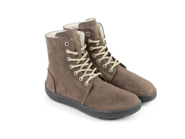 BeLenka - Barefoot Winter Boots, gevoerd met merinowol, unisex - Winter - Chocolate - Maat 41 (valt beetje kleiner)