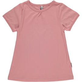 Maxomorra - T-shirt Short Sleeve  A-Line - Dusty Pink in 122/128