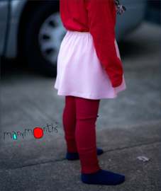 Manymonths - Princess skirt Rok in merinowol - Frosted Berry in maat Conqueror (3 tem 5 jaar) = Laatste in deze kleur