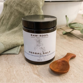 RAW ROOTs - Herbal Salt - Scrubzout / Badzout / Voetenbad zout - 200 gram