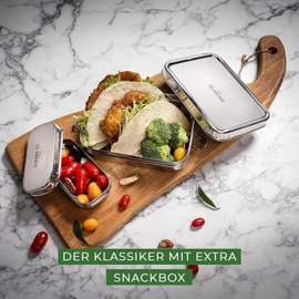 Eco Brotbox - Lunchbox XL met Snackbox - 700 ml + 200 ml