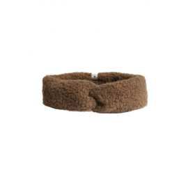 Alwero - Haarband / oorwarmer in zachte wol Coni - Bark - in 52/54 of 56/58