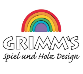 Grimm's - Houten vlaggenlijn, regenboogkleuren - 70245