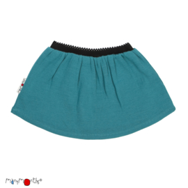 Manymonths - Princess skirt Rok in merinowol - Royal Turquoise