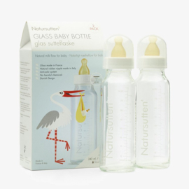 Natursutten - Glazen drinfklessen baby 240 ml - 2 stuks