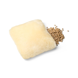 Fellhof - Kersenpitkussen met overtrek van schapenvacht