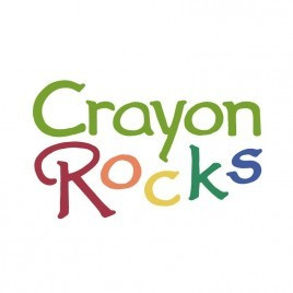 Crayon Rocks - Krijtjes in een kartonnen kraft doos - 32 kleuren, 64 stuks