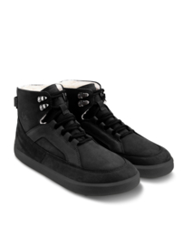 BeLenka - Barefoot Winter Boots, waterproof en gevoerd met merinowol, unisex - York - All Black - Maat 40