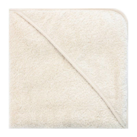 Bo Weevil - Baby / Kind handdoek met capuchon biokatoen, ecru  100 x 100 cm
