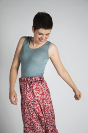 Engel Natur - Dames mouwloos bio hemd in bio merinowol met zijde - Mountain Blue -  op voorraad in 34/36, 38/40, 42/44 of 46/48 - Ontbrekende maten kunnen worden bij besteld.