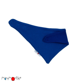 Manymonths - Bandana sjaaltje in wol - Omkeerbaar Jewel Blue / Imperial Blue