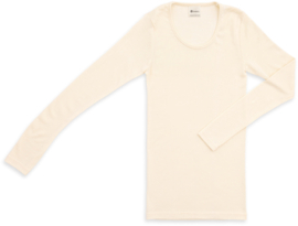 Engel Natur - Dames Longsleeve in bio merinowol met zijde - Natuur -  op voorraad in 34/36, 38/40, 42/44 of 46/48