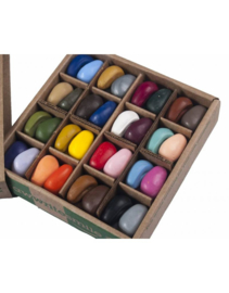 Crayon Rocks - Krijtjes in een kartonnen kraft doos - 32 kleuren, 64 stuks
