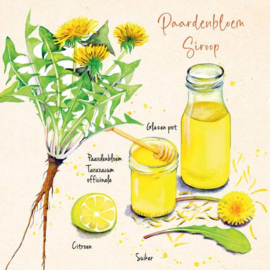 Postkaart - Set van 6 kaarten met Wildpluk Recepten en 18 stickers - Tanja Hilgers