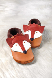 Pololo Eco lederen slofjes - Fox in 18/19 of 30/31