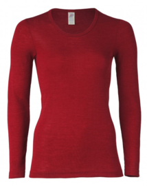 Engel Natur - Dames Longsleeve wol zijde - Malve in 34/36, 38/40, 42/44 of 46/48. Ontbrekende maten kunnen worden bij besteld