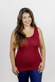 Engel Natur - Dames Mouwloos hemd in bio merinowol met zijde - Malve - op voorraad in 34/36, 42/44 of 46/48