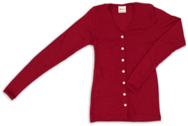 Engel Natur - Dames Cardigan in bio merinowol met zijde - Malve -  op voorraad in 42/44