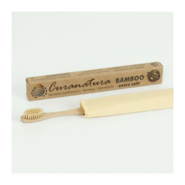 Curanatura - Bamboe tandenborstel met bamboe haren  - extra zacht