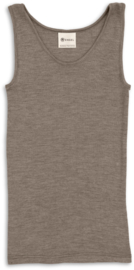 Engel Natur - Dames mouwloos hemd in bio merinowol met zijde - Walnoot - op voorraad in 34/36, 38/40, 42/44 of 46/48