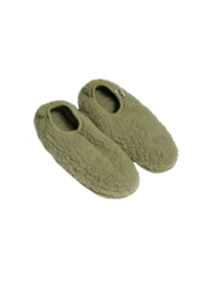Alwero - Alwero - Soepele wollen sloffen - Unisex - Cloudlet - Pistaccio - Maat 41/42 Valt maatje kleiner