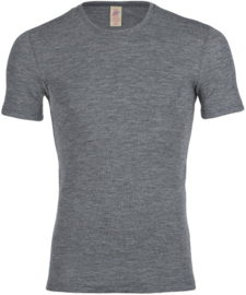 Engel Natur - Heren T-shirt in soepele merinowol- Slate grijs in 46/48 of 50/52. Overige maten kunnen worden bij besteld