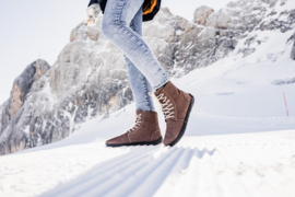 BeLenka - Barefoot Winter Boots, gevoerd met merinowol, unisex - Winter Neo - Chocolate - Maat 38 of 41(valt beetje kleiner)