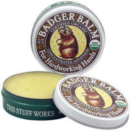 Badger Balm - Hardworking hands - Herstellende balsem voor handen en probleemhuidjes - 21 gram - Tenminste houdbaar tot 30/01/2021