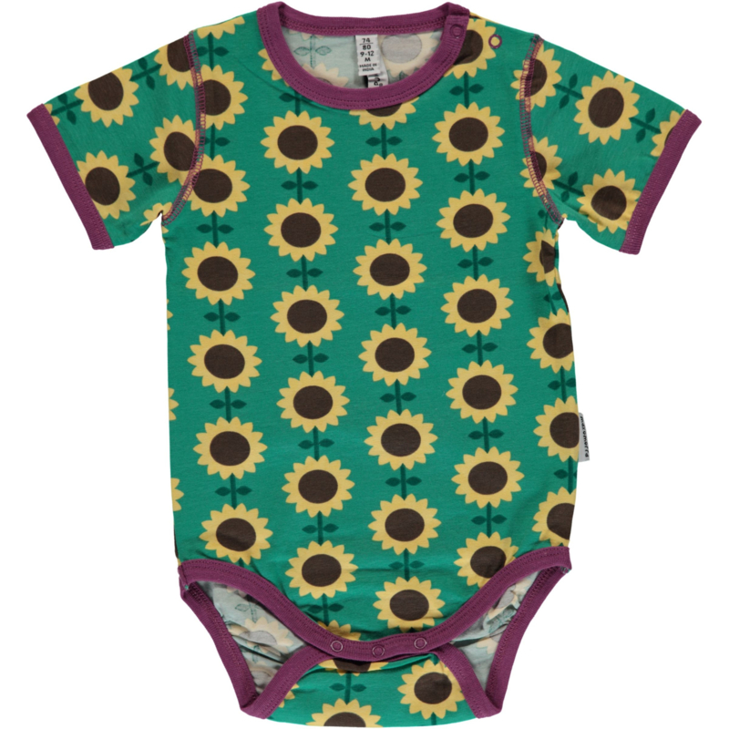 Maxomorra - Body short sleeve - Sunflower in 50/56 of 62/68