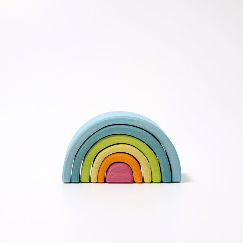 Grimm's - Kleine regenboog / tunnel, pastel kleuren, 6-delig - 10701 (10761)