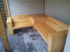 Hoekbank Garden Basic met tafel