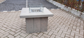 Vuurtafel Tree 80x80cm Grey wash Steigerhout