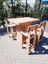 Sta tafel 80x120 met kruk met rugleuning