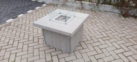 Vuurtafel Tree 80x80cm Grey wash Steigerhout