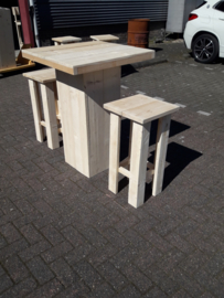 Sta tafel 80x80 met kruk Easy
