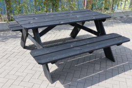 Picknicktafel Springbreak Zwart steigerhout