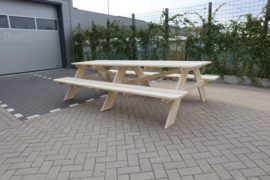Picknicktafel XL Nieuw steigerhout