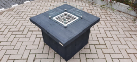 Vuurtafel Tree 80x80cm Antraciet steigerhout