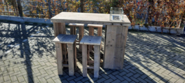 Vuurstatafel set Split zonder rugleuning