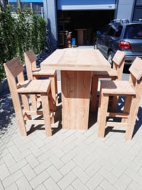 Sta tafel 80x120 met kruk met rugleuning