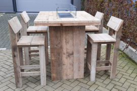 Vuurstatafel set Celebration Big met rugleuning