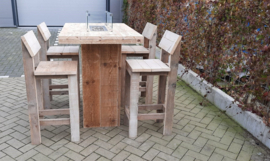 Vuurstatafel set Celebration Small met rugleuning