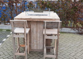 Vuurstatafel set Celebration Big met rugleuning