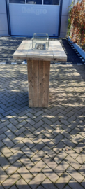 Vuurstatafel 80x80cm Gebruikt steigerhout