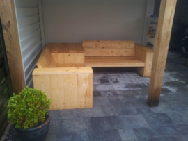 Hoekbank Garden Basic met tafel