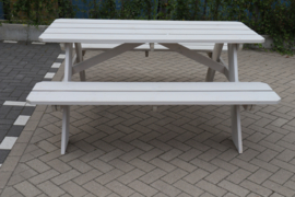 Picknicktafel Springbreak White wash steigerhout