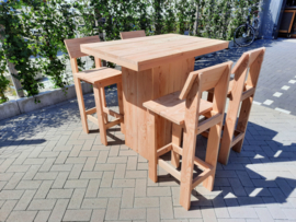 Sta tafel 80x120 met kruk met rugleuning