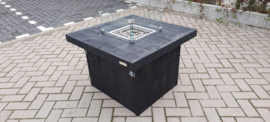 Vuurtafel Tree 80x80cm Zwart Steigerhout