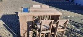Vuurstatafel set Split met rugleuning